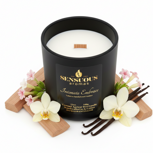 INTIMATE EMBRACE COCONUT APRICOT WAX CANDLE