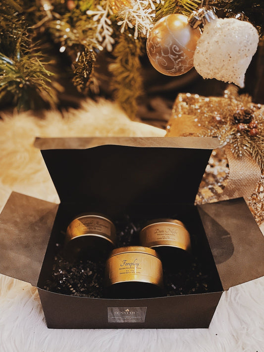 Sensuous Aromas LLC LLCRomantic Christmas Gift Set- build your own trio bundle with fragrances designed to bring couples closer, reconnect and keep the romantic spark alive. The perfect gift for newlyweds, couple gifts, or your partner.