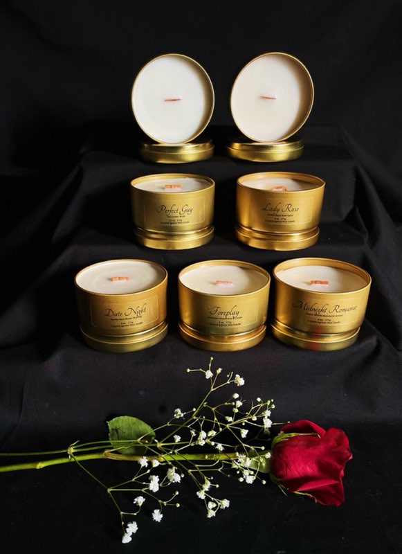 LUXURY BEDROOM CANDLE TINS COLLECTION