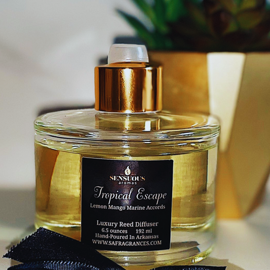 Transport your space to a tropical paradise with the delicious smell of mango, fresh coconut, zesty citrus fruits and sexy musk. Enjoy up to 12 months.