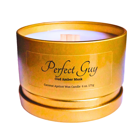 Perfect Guy Luxury oud Amber and musk scented eco-friendly candle