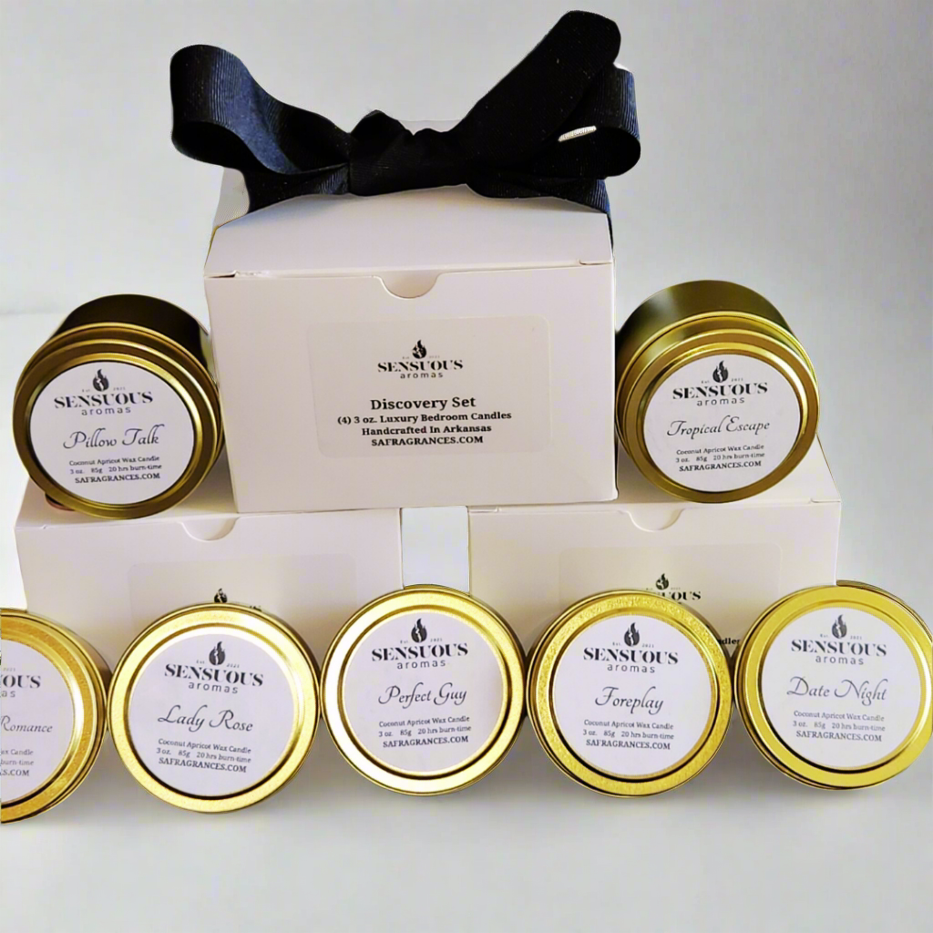 DISCOVERY LUXURY CANDLE SAMPLER SET OF 4