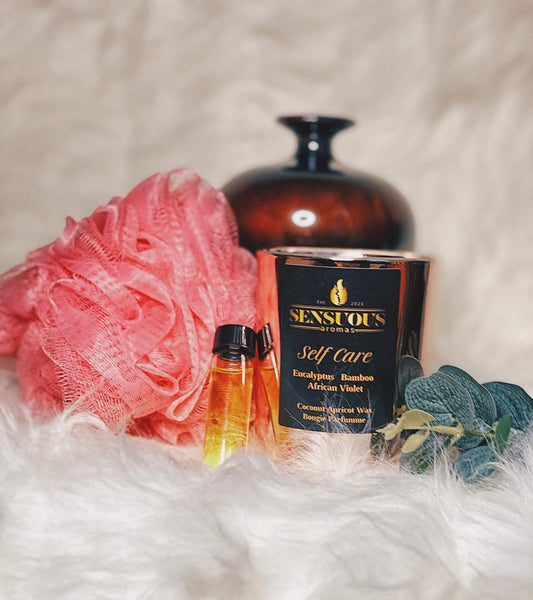 Self Care Coconut Apricot Wax Candle - Sensuous Aromas Fragrances
