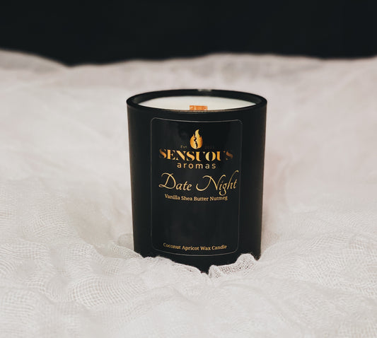 Vegan all natural coconut apricot wax candle